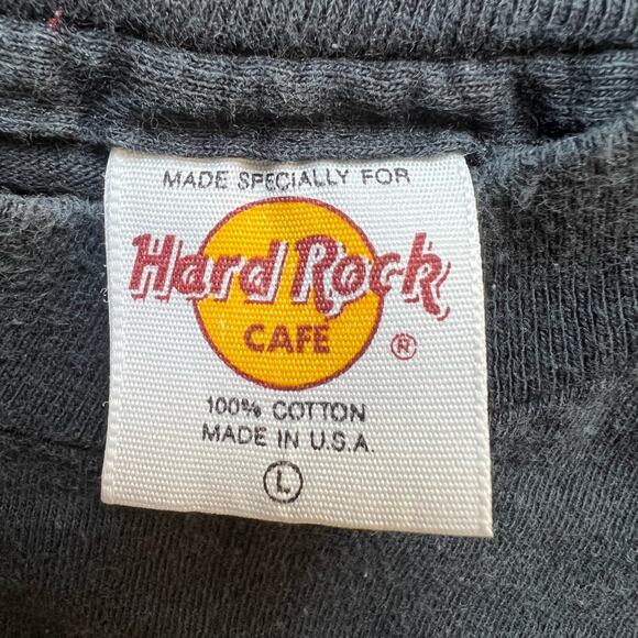 Vintage 90s Hard Rock Cafe New Orleans Single Stitch Restaurant T Shirt L Black - Picture 2 of 9